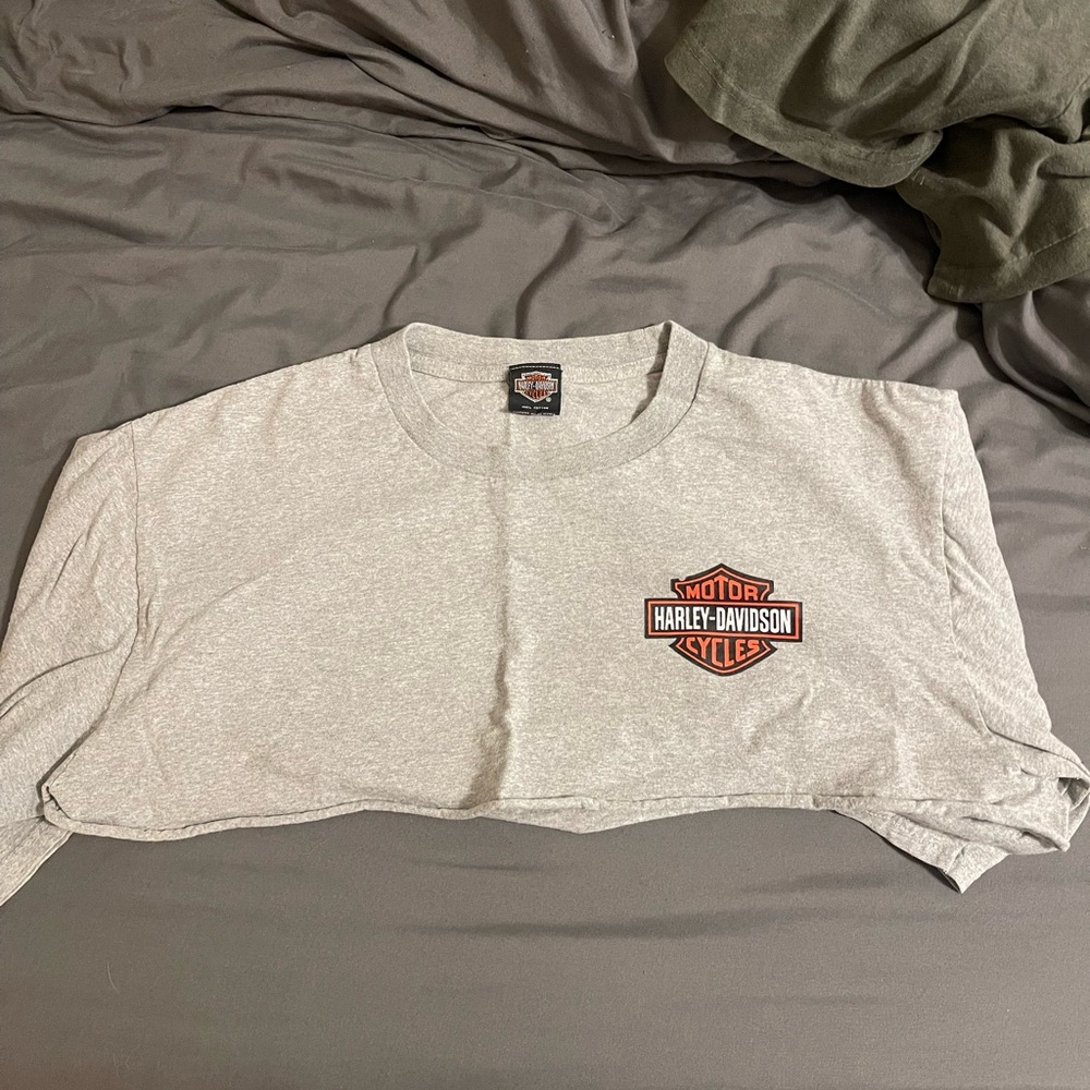 Harley-Davidson Gray Crop Top